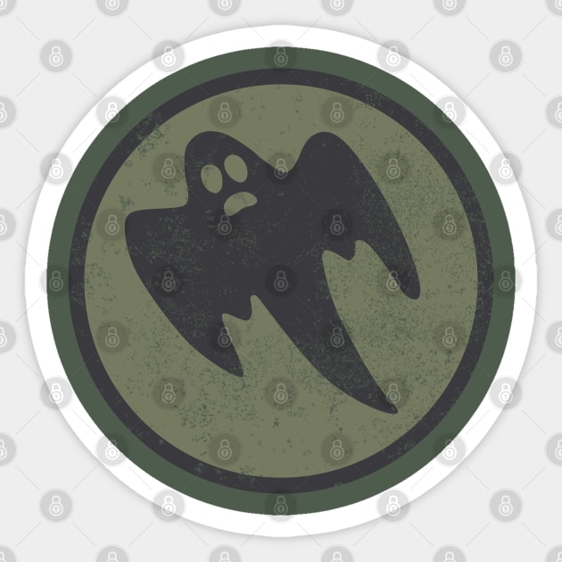 Swedish Air Force White Ghost (subdued) (distressed) Sticker by TCP